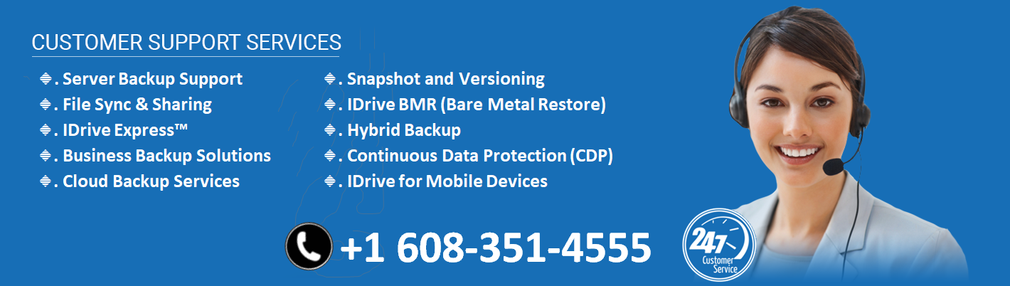IDrive Support Banner